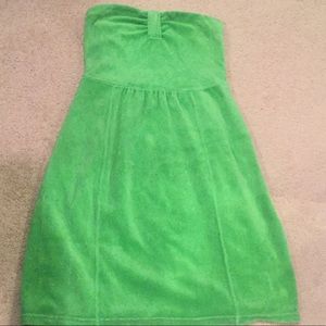 Juicy Couture Strapless Terry Cloth Cover up